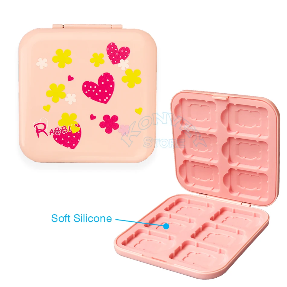 Милый чехол для игровых карт SD-карт серии Nintendo Switch с пересечением животных