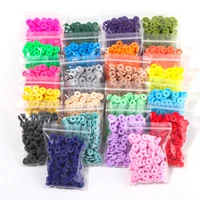 200g 5000pcs handmade diy soft pottery beaded wafer color semi finished beaded bohemian style jewelry hand necklace spacer