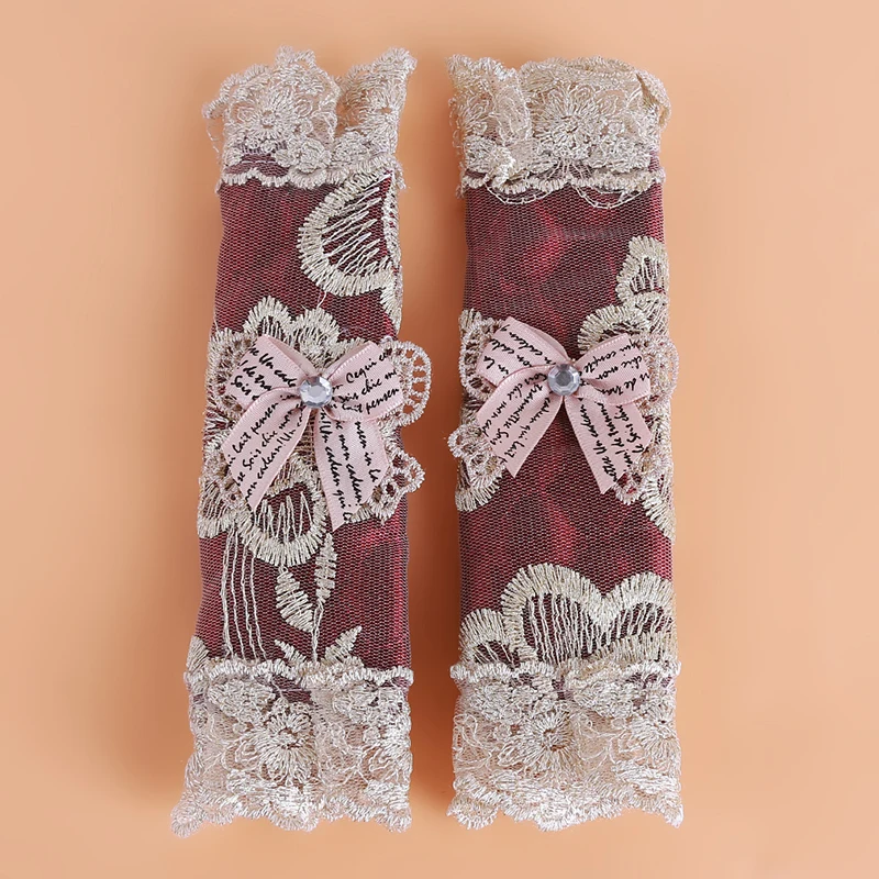 1 пара кружева цветок горошек дверь/крышка ручки холодильника Практичная ручка