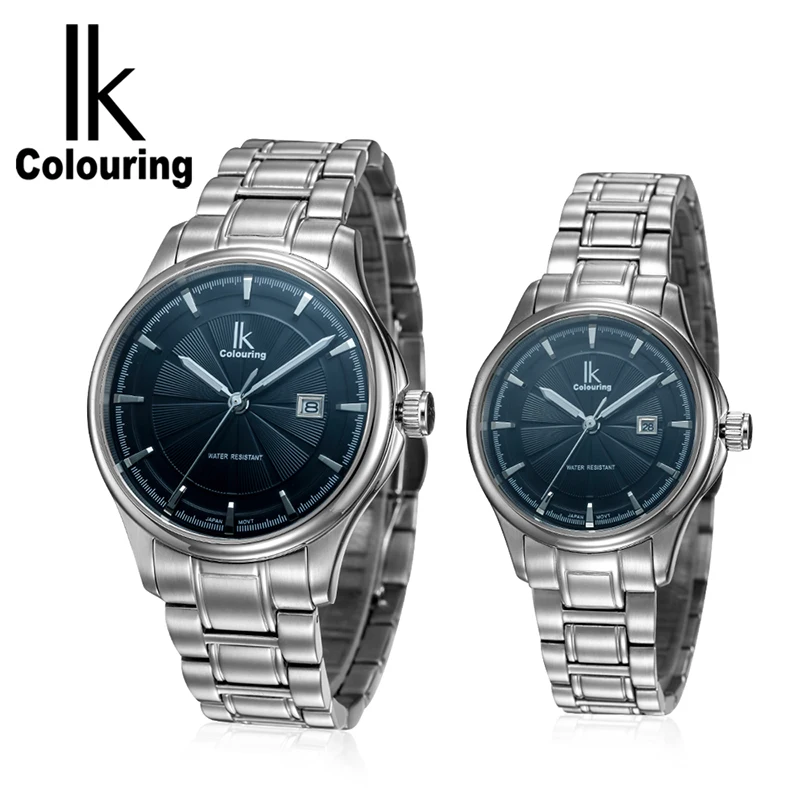 Парные часы Роскошные Кварцевые с механизмом мужские из нержавеющей стали