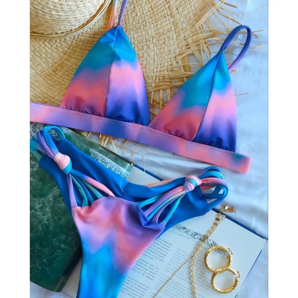 Бикини 2020 одежда для плавания Женский бразильский комплект бикини купальный