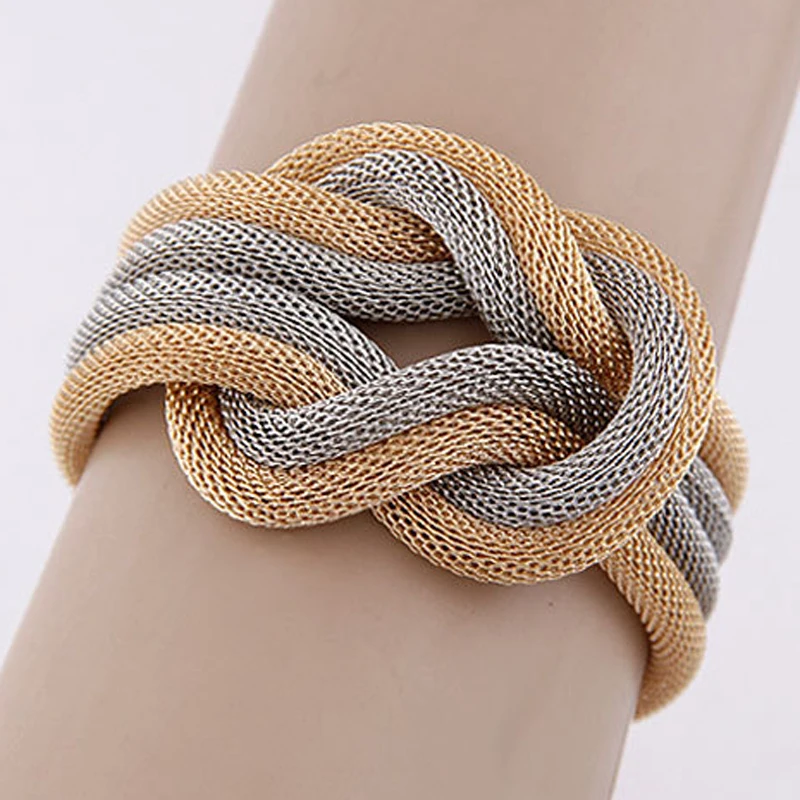 Модный сетчатый Браслет ELIfashion разных цветов популярные в Европе и Америке