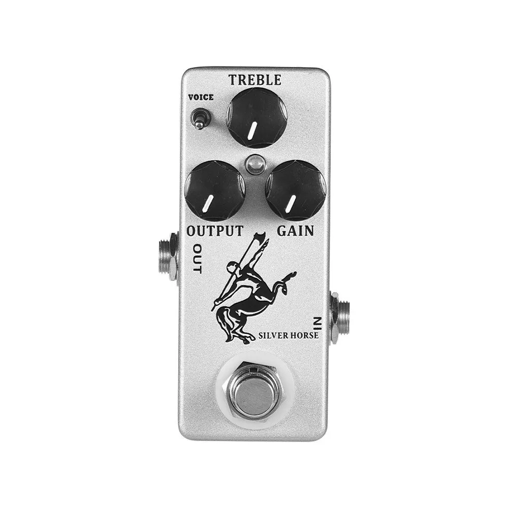 MOSKY Classic Golden/Silver Overdrive Boost Tuner Pedal Delay Music Bass Drum Pedal Clip Electric Guitar Pedals Guitars Effector