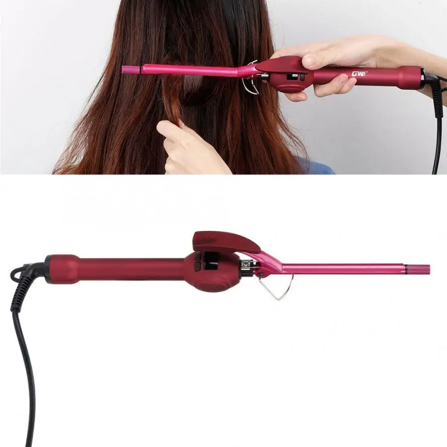 30W 9MM Ultrafine Curling Iron Temperature LCD Display Hair Curler Anti-scalding Styling Tool waver | Красота и здоровье