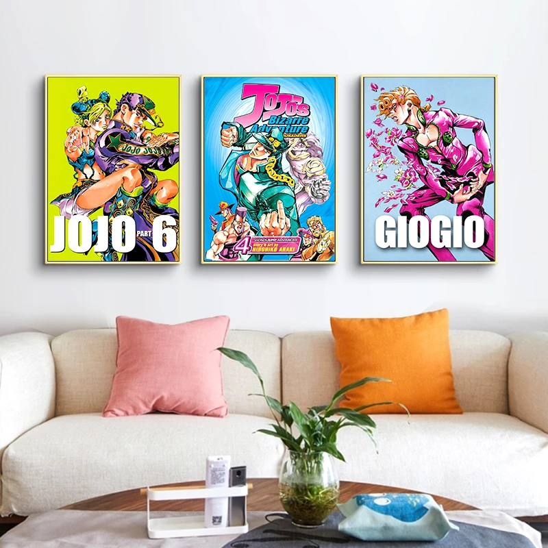 Японские Аниме фигурки плакаты Джоджо невероятные приключения живопись