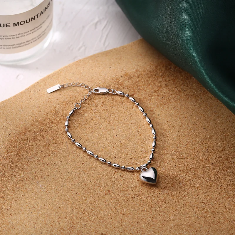 Женский браслет из серебра 100% пробы с рисовым зерном | Украшения и аксессуары