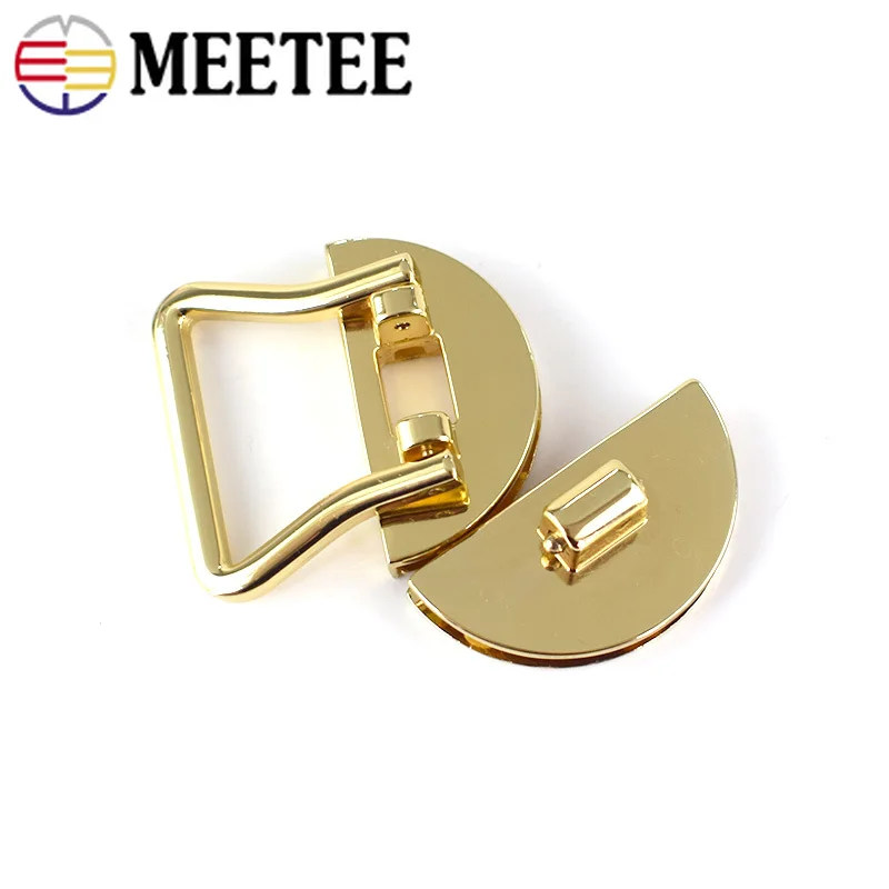 Meetee 2 шт. металлический замок для сумки застежка твист пряжки DIY Сумочка Кошелек