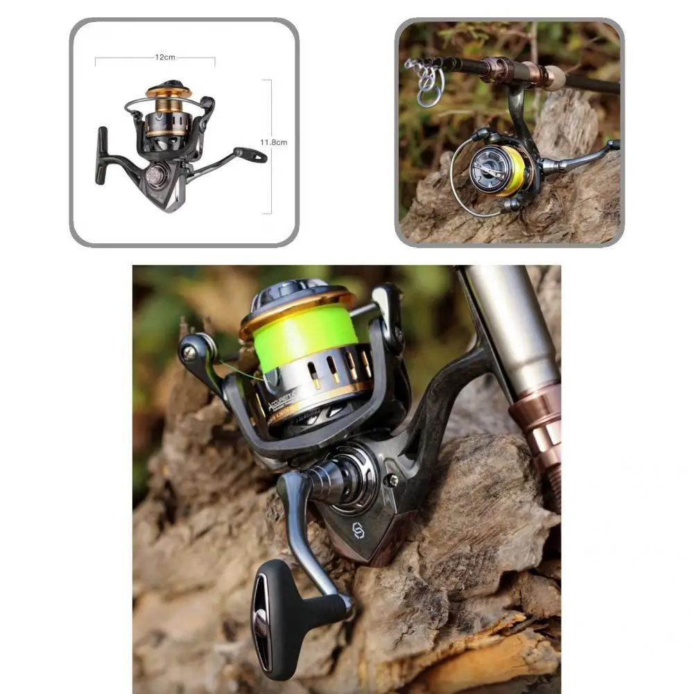 

Spinning Reel High Stability Spinning Fishing Reel High Sensitivity Hollow Premium Concave Design Wire Cup Fishing Reel