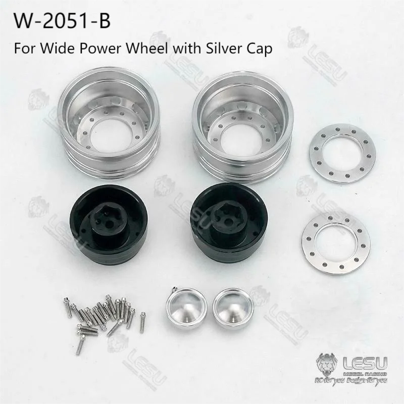 LESU Metal Front Axle Rear Wheel Hub for 1/14 RC Tractor Truck VOLVO FH12 FH16 Axles Spare Parts enlarge