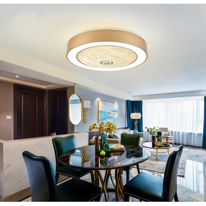 Простой светодиодный потолочный светильник для спальни вентилятор с