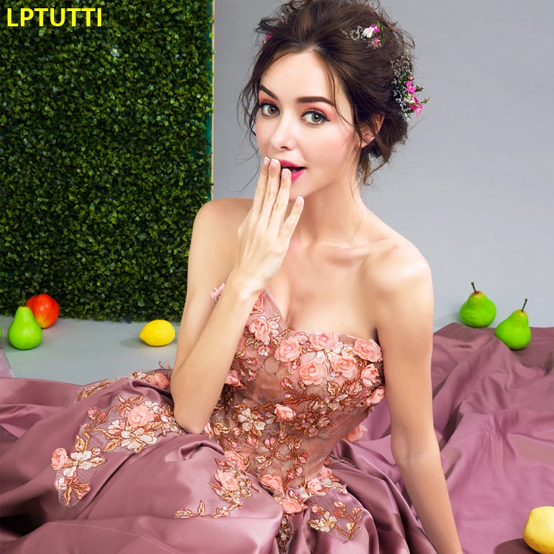 LPTUTTI аппликации вышивка новый для женщин Элегантный Дата Церемония вечернее