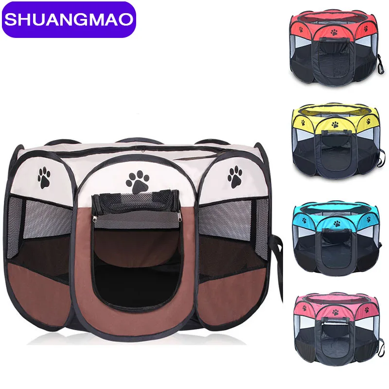Популярная уличная восьмиугольная палатка для домашних питомцев ограда