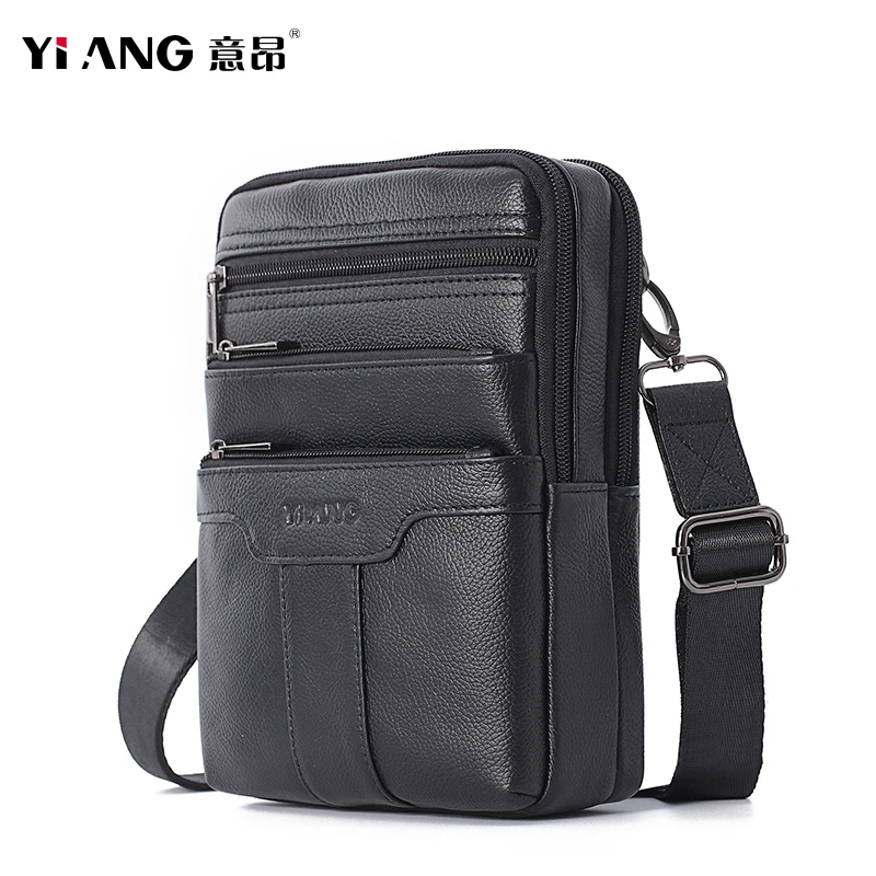 Сумка на плечо для мужчин мессенджер с несколькими карманами модная винтажная