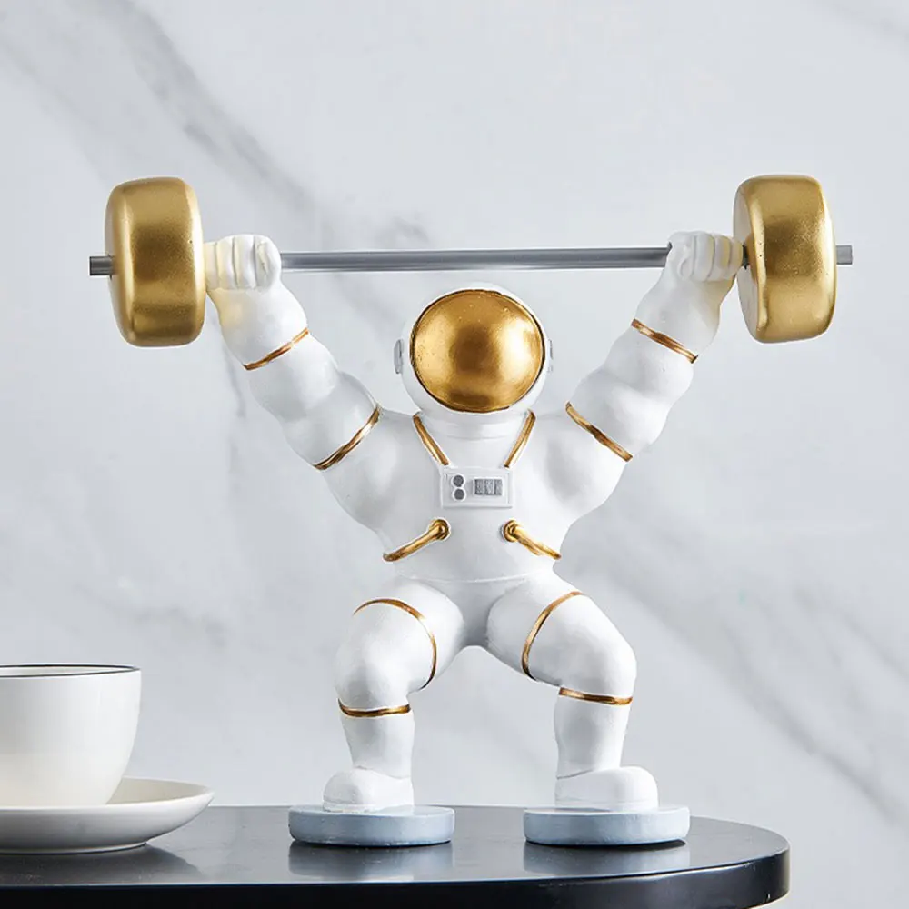 Креативная фигурка астронавта для тяжелой атлетики статуя Забавный космический