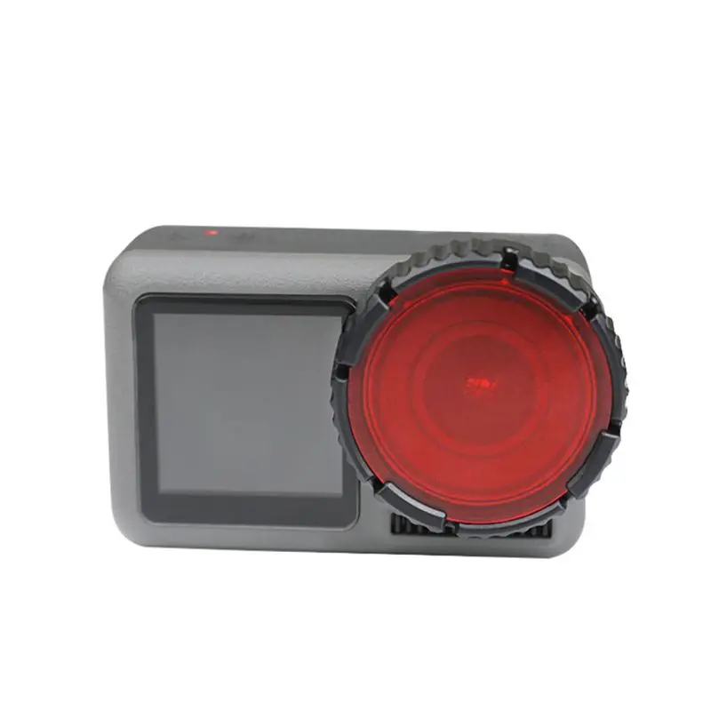 1 шт. новый красный цвет Дайвинг объектив фильтр для DJI Osmo Экшн камера корпус Чехол