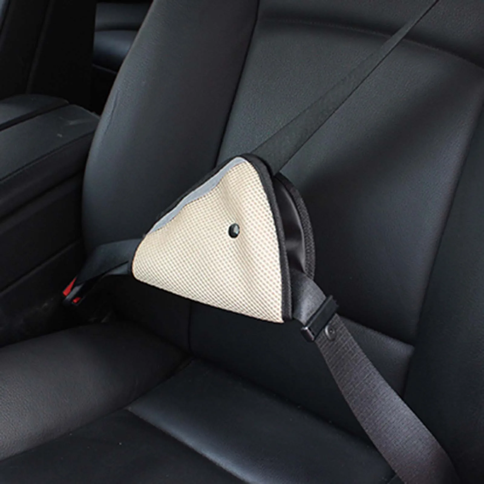 

Car safety cover shoulder strap adjuster child baby seat belt clips need red and blue can be note delivery