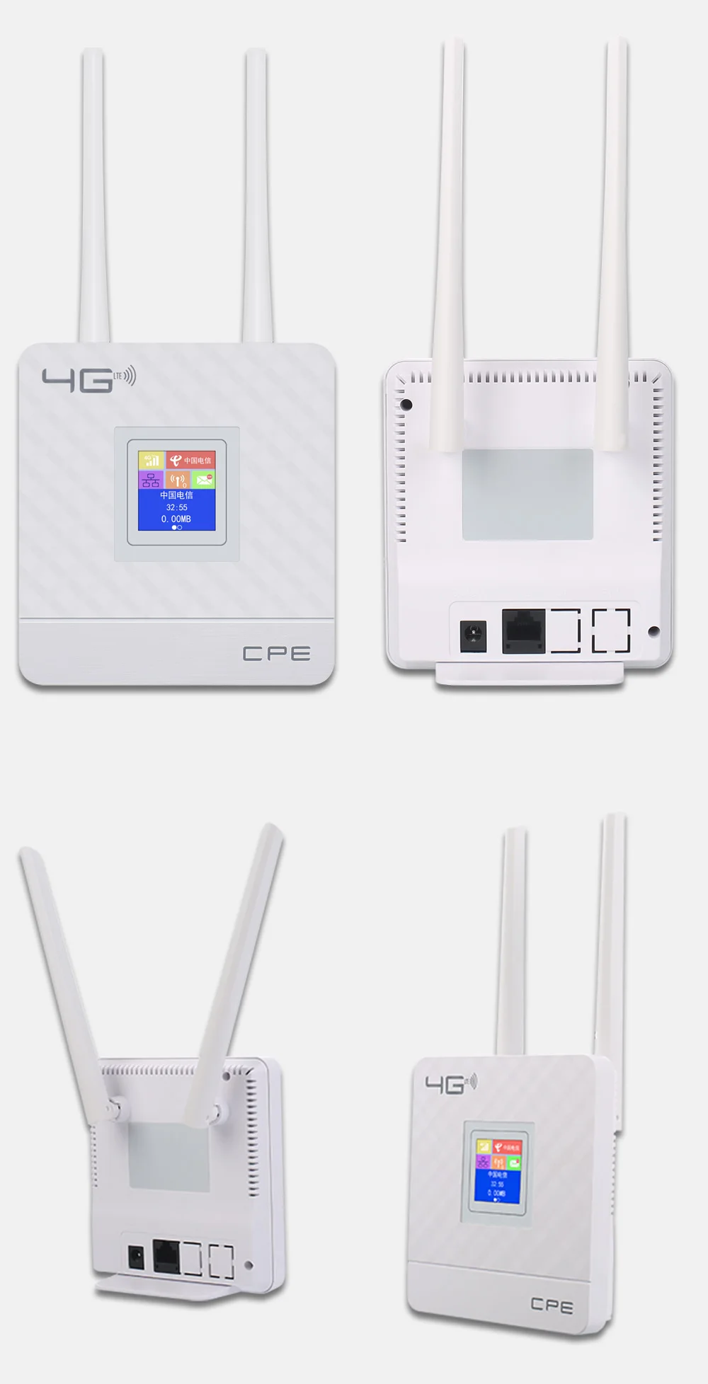 Беспроводной CPE 4G маршрутизатор Wi-Fi Портативный ворот FDD аппарат, который не привязан к оператору сотовой связи LTE WCDMA GSM Глобальный разблокированный внешними антеннами слот для sim-карты WAN/LAN Порты и разъёмы