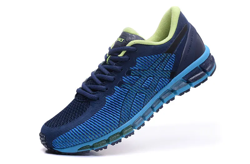 Blue Новое поступление, оригинальные мужские кроссовки Asics Gel-Quantum 360, дышащие устойчивые кроссовки для бега, уличные теннисные кроссовки Hongniu - Цвет: Blue