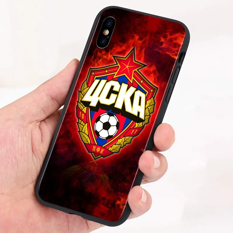 silicone cover hot russia pfc cska for apple iphone 13 12 mini 11 pro xs max xr x 8 7 plus 6s 6 5s se phone case coque free global shipping