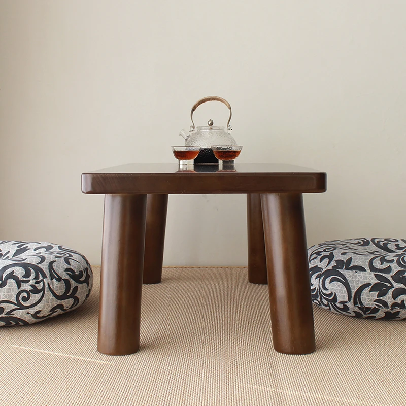 Столик для эркера небольшой журнальный столик в стиле японской древесины