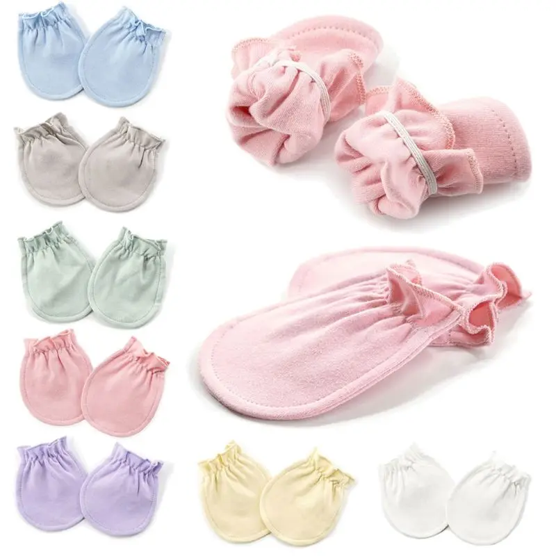 

Cotton Baby Anti Scratching Gloves Protection Face baby Mittens Glove Infant Accessory Newborn Anti Scratching Mittens Baby prop