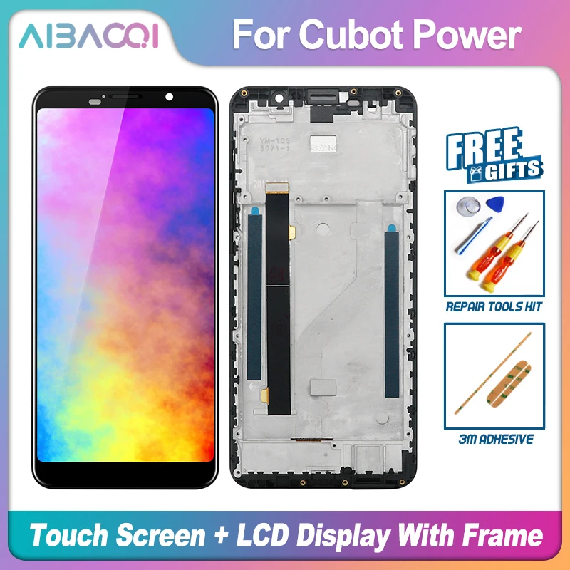 Новый сенсорный экран AiBaoQi + ЖК-дисплей рамка в сборе замена для телефона Cubot