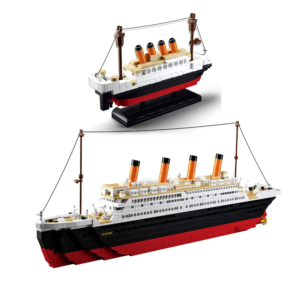 Sluban 1000 + шт Блоки Модель Строительные Кирпичи корабль rms круиз Титаник наборы