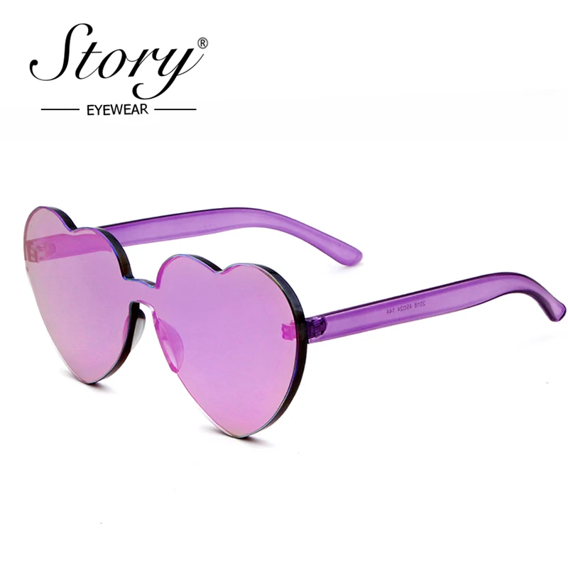 История Брендовая Дизайнерская обувь Новые солнцезащитные очки в форме сердца