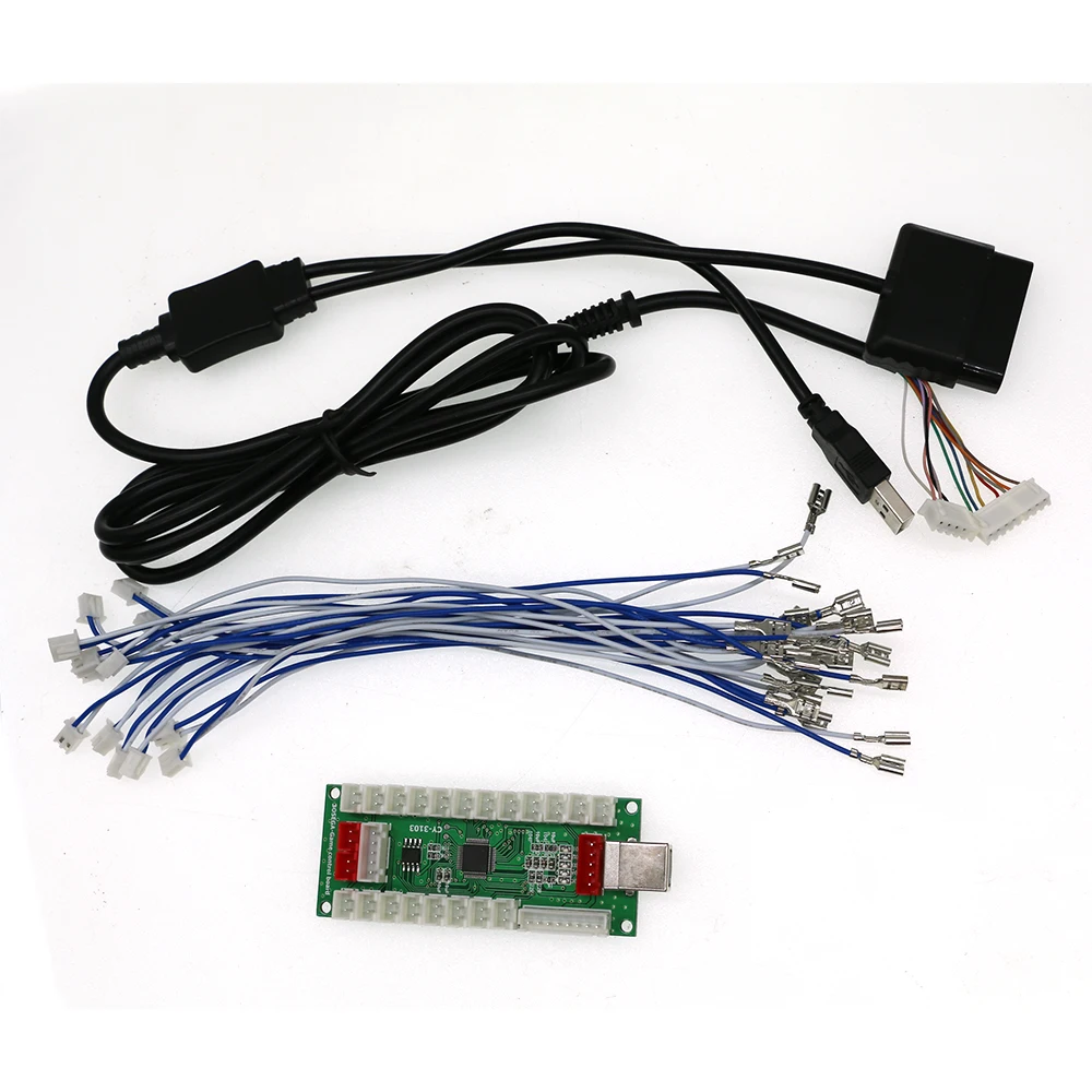 Контроллер аркадный PC360 PS2 и PS3 4 в 1 USB печатная плата кнопочный кодировщик