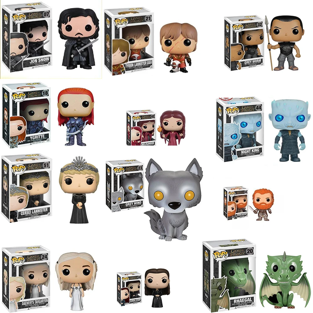 FUNKO POP Игра престолов ночной король Джон Сноу дрогон фигурка Коллекционная модель