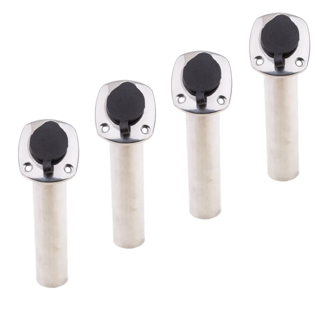 4 шт. пластиковый держатель для удочки и крышки рыболовной лодки нержавеющая