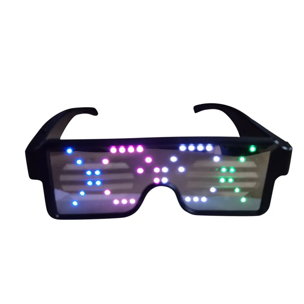 1 шт. Волшебные светодиодные флэш-очки для вечеринки защита USB зарядка светящиеся