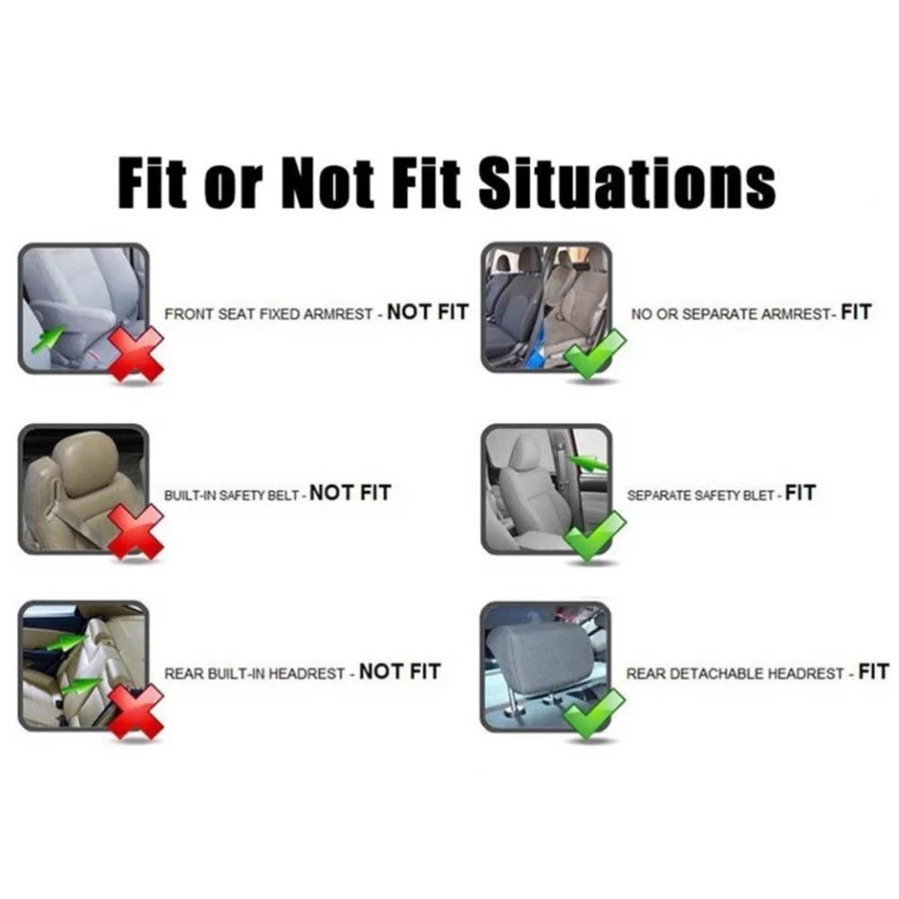 

Pcs 5 Seats Car Seat Covers Universal Auto Seat Cover Wear Resistant Car Seat Protector Mat Car Interior Accessory (