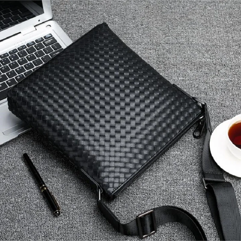 New Design Men's Microfiber Synthetic Leather Business Briefcase Casual Shoulder Crossbody Bag Messenger Laptop Bag Travel Bag