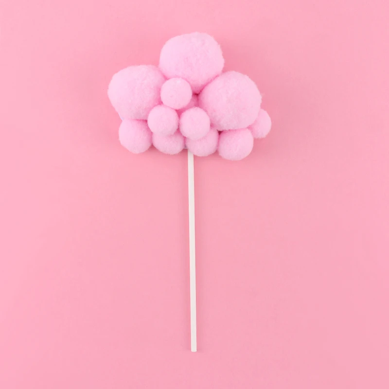 pink cloud 1pcs Cakelove Радуга Единорог торт Топпер облако флажки для торта на день рождения Дети сувениры декорирование тортов капкейк Топпер для свадьбы десерт - Цвет: pink cloud 1pcs