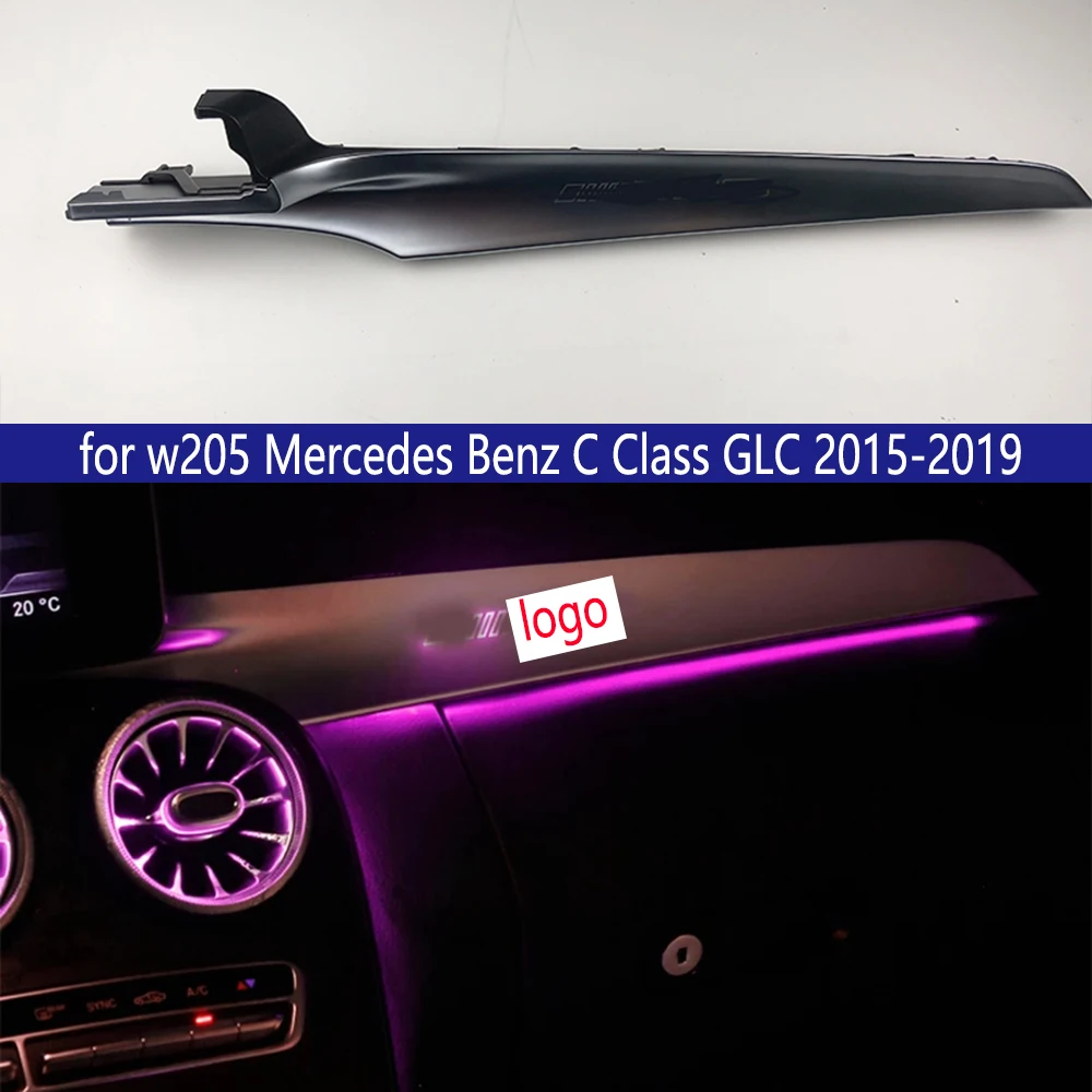 

Для W205 Mercedes Benz C Class GLC 2015-2019 в полоску окружасветильник света Co-pilot RHD LHD атмосферсветильник пассажирская отделка светильник