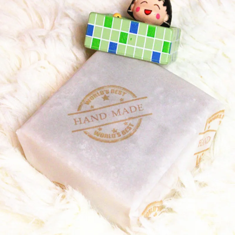 Оптовая продажа 100 шт./лот бумага для упаковки мыла ручной работы вощеная