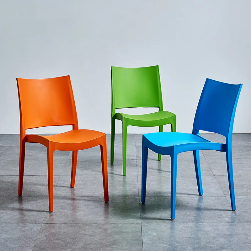 Скандинавские стильные пластиковые стулья обеденные для столовой мебели