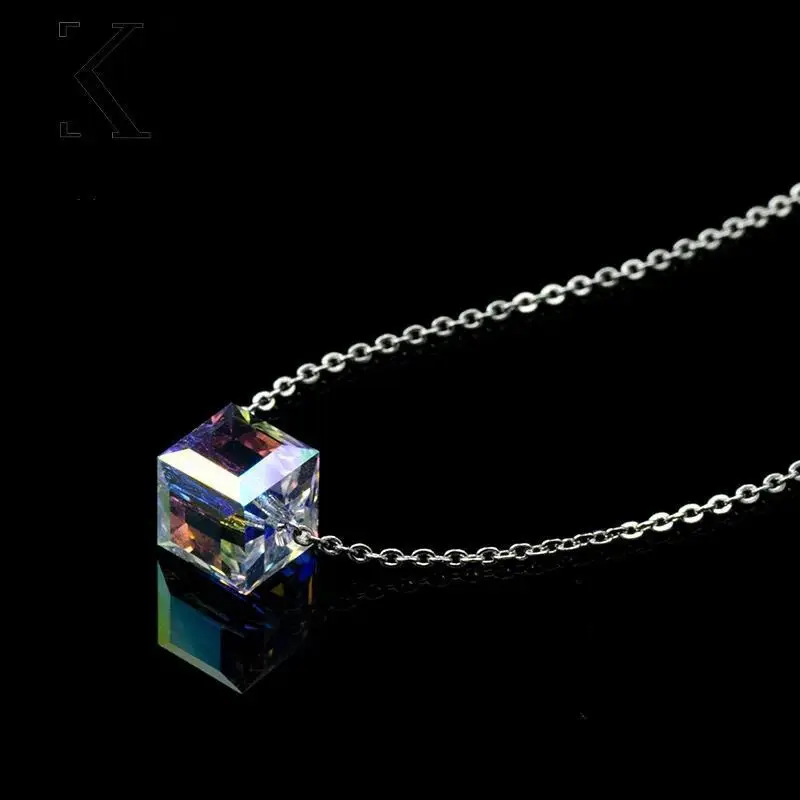 

Серебряное ожерелье из нержавеющей стали, 6 шт., подвески, квадратный чокер, цепь для женщин и мужчин, ожерелье, ювелирные изделия для тела, Ко...