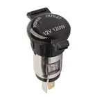 Автомобильная гнездовая розетка для прикуривателя 10 А, штепсельная вилка с водонепроницаемой крышкой, автомобильное зарядное устройство для прикуривателя, гнездо USB, Новинка