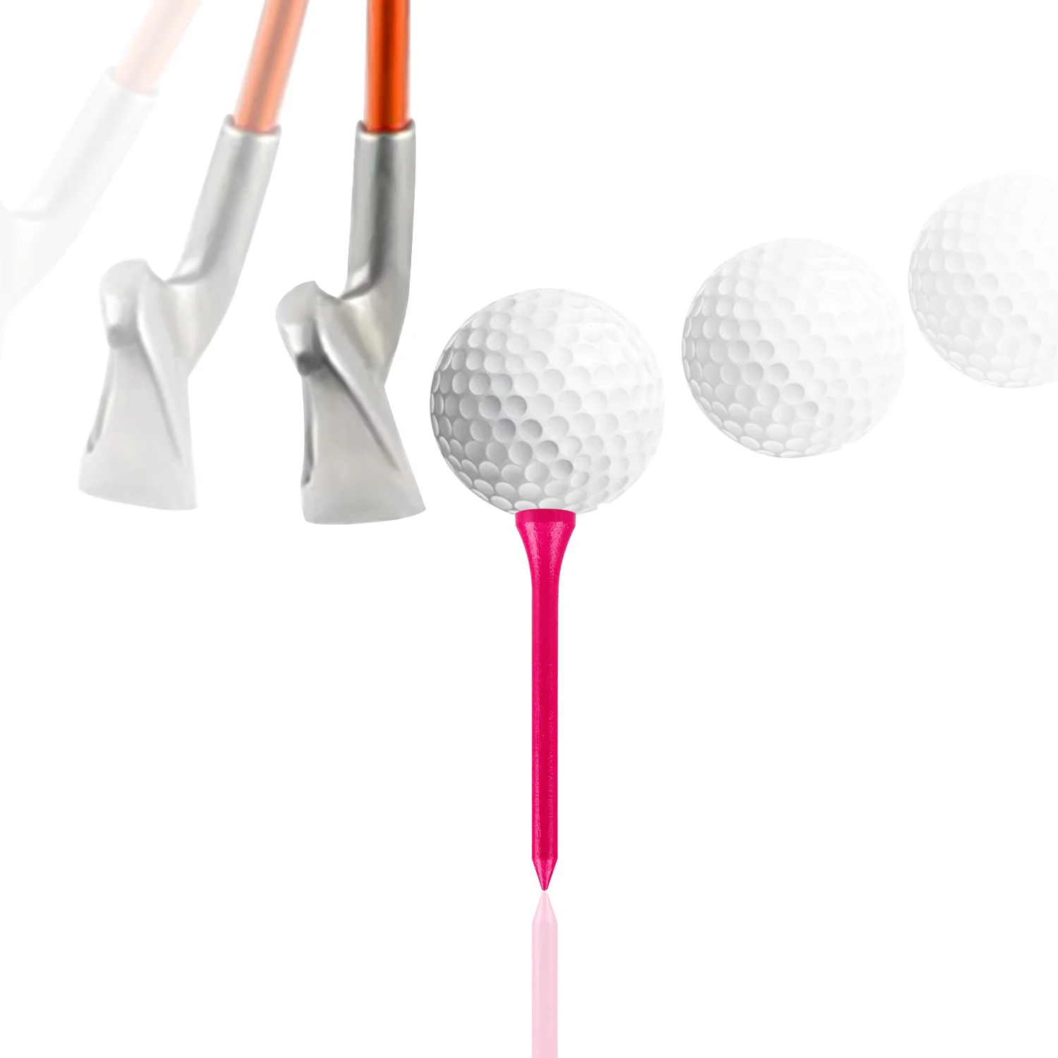 Бамбуковая футболка для гольфа CRESTGOLF 70 мм 3-1/4 дюйма принадлежности аксессуары