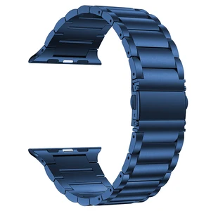 Ремешок из нержавеющей стали для Apple Watch SE6 Band Series, деловой браслет для iWatch 3 38 мм 42 мм, 54 44 мм 40 мм