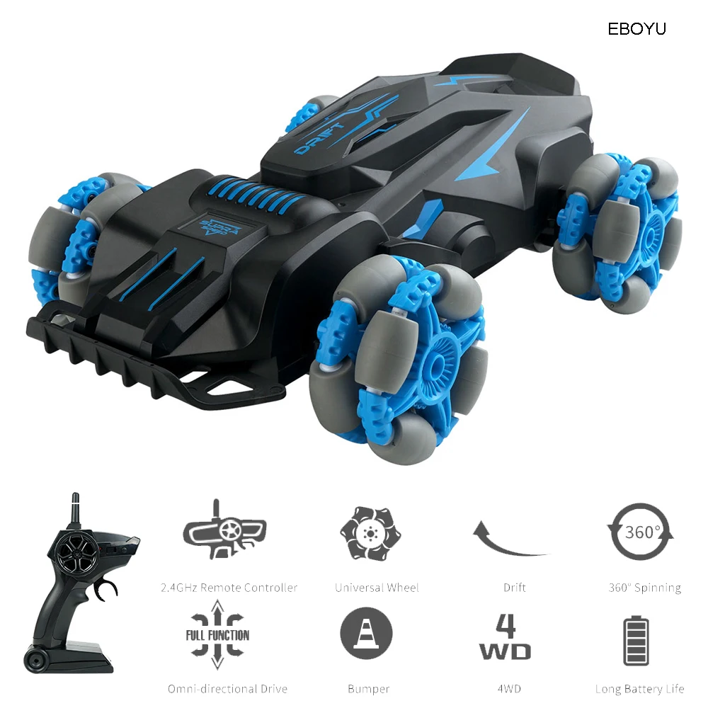 

JJRC Q80 RC Car 1:18 2.4GHz 4WDRC Drift Car Remote Control Racing Car 360 Spin Omni-Directional Drive and Drift for Adults Kids