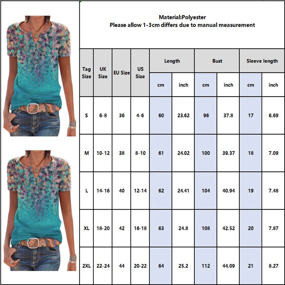

Summer New Fashion T-shirt Women Blusas Floral Print Short Sleeve Casual O Neck Tshirt for Ladies Harajuku Top Loose T Shirt D30
