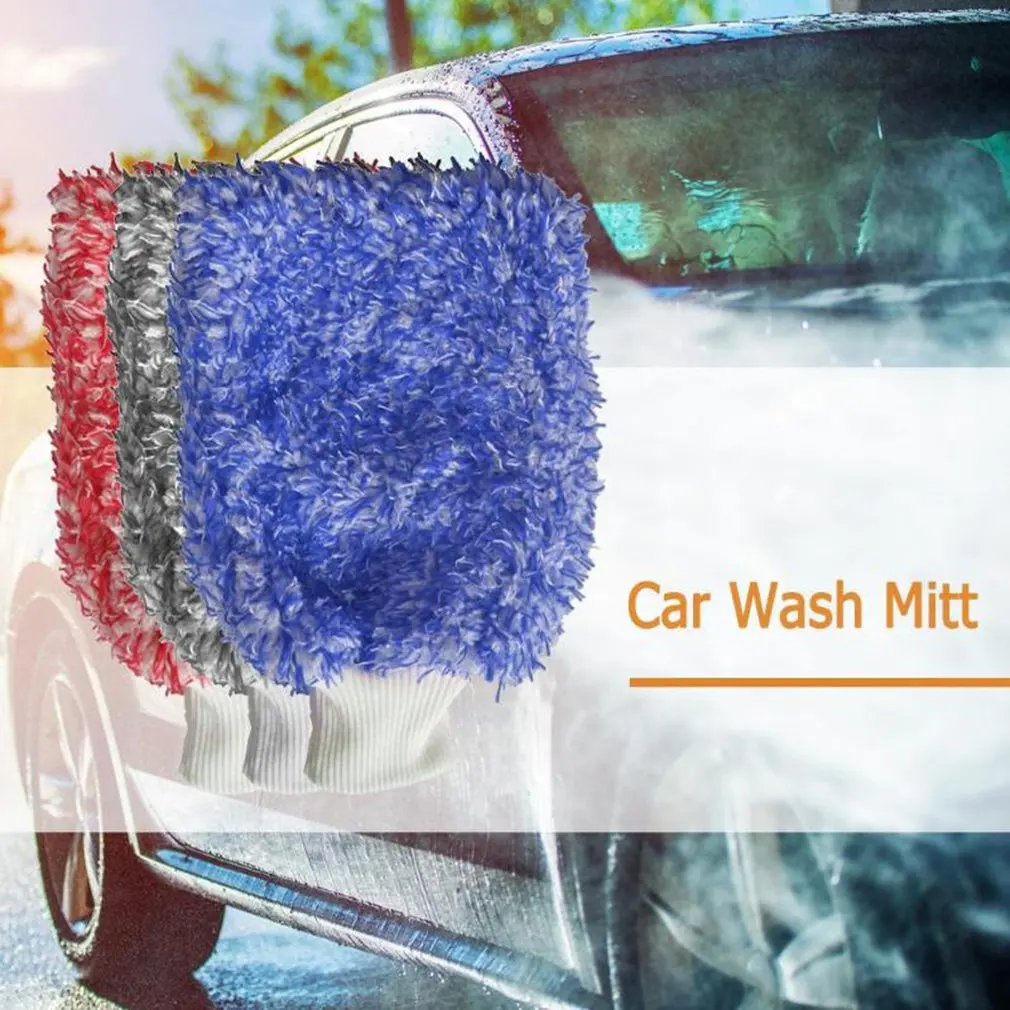 

Car Wash Gloves Microfiber Coral Velvet Color Gloves Cleaning Gloves Kitchen Cleaning Vacuum Gloves