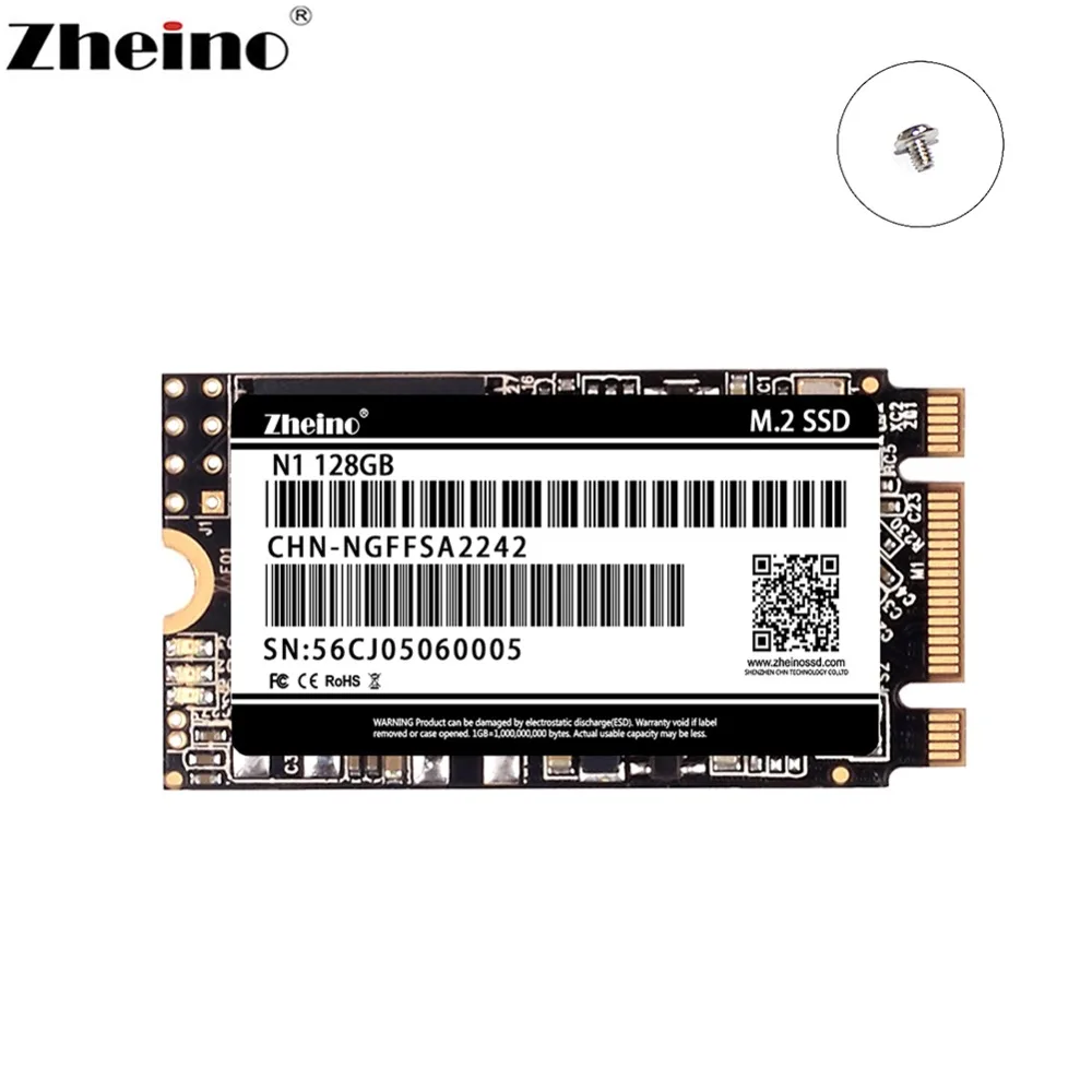 Zheino m.2 SSD SATA 64GB 128GB 256GB 512GB 2242mm NGFF Внутренний твердотельный жесткий диск для ноутбука