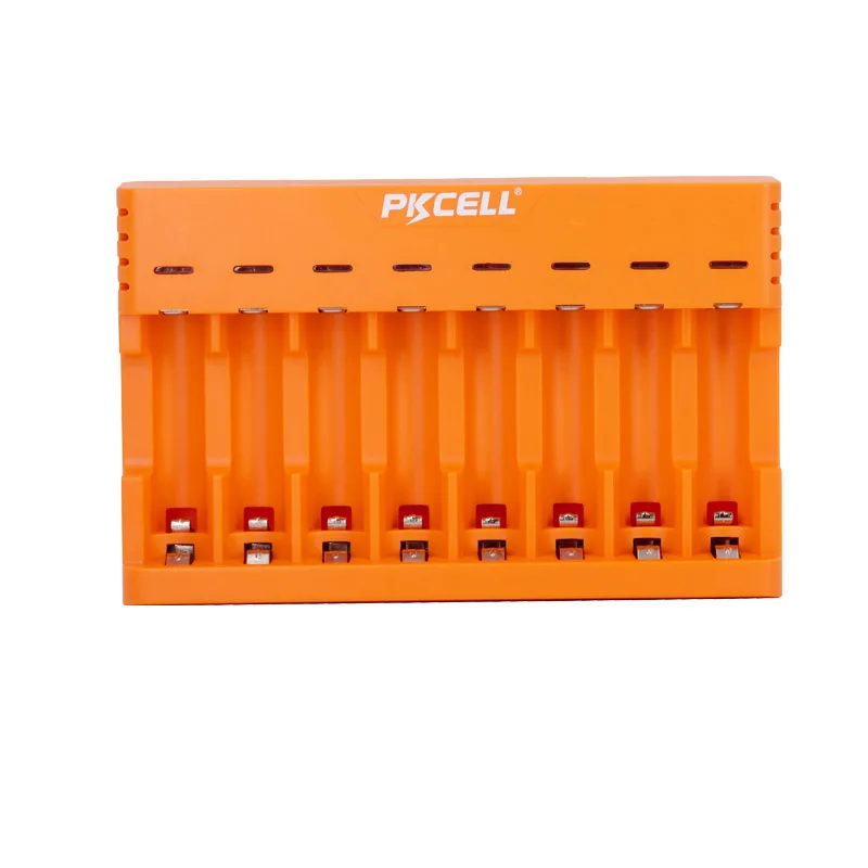 Orange Батарейки PKCELL зарядное устройство 8 слотов USB линия Универсальное зарядное устройство для AA AAA Ni-MH NiCd 1,2 в перезаряжаемый аккумулятор Зарядка от 1 до 8 шт тесто - Цвет: Orange