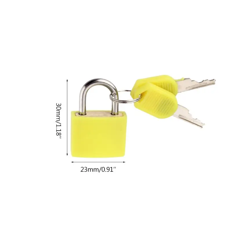 

5pcs Metal Small Mini Strong Steel Padlock Travel Suitcase Diary Lock with 2 Keys
