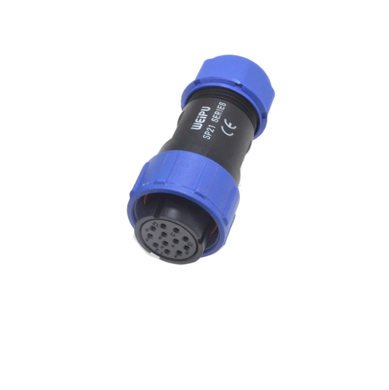 Оригинальный разъем Weipu SP21 2 3 4 5 7 9 12 контактный гнездовой для кабеля IP68 штекер с