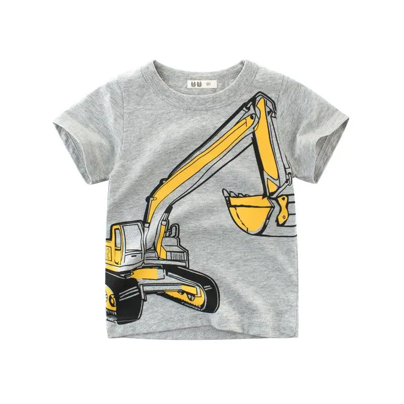 

Children's clothing summer new boy short-sleeved T-shirt cute cartoon cotton kids round neck baby clothes